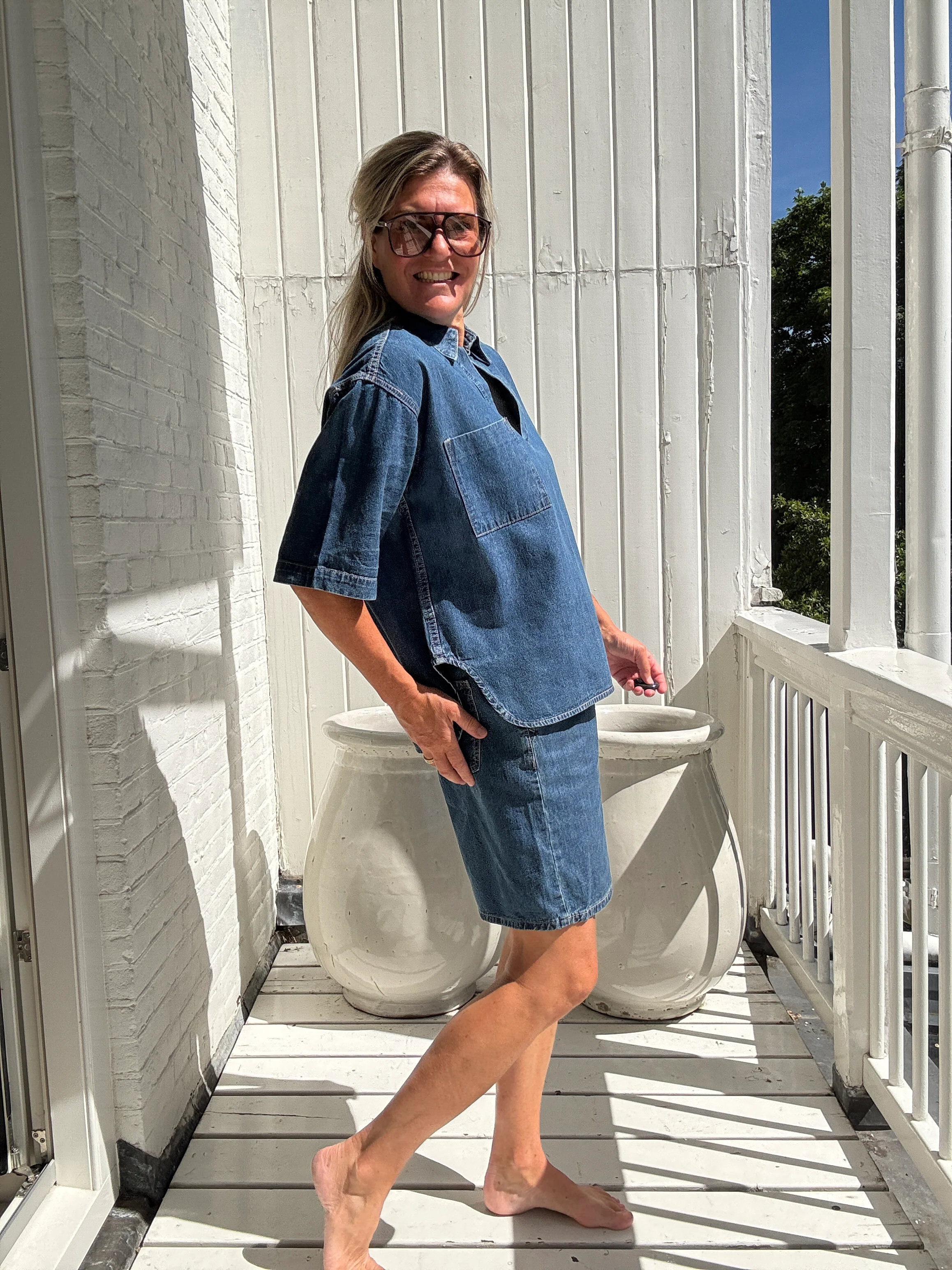 Jeans blouse - Rosie - Image 9