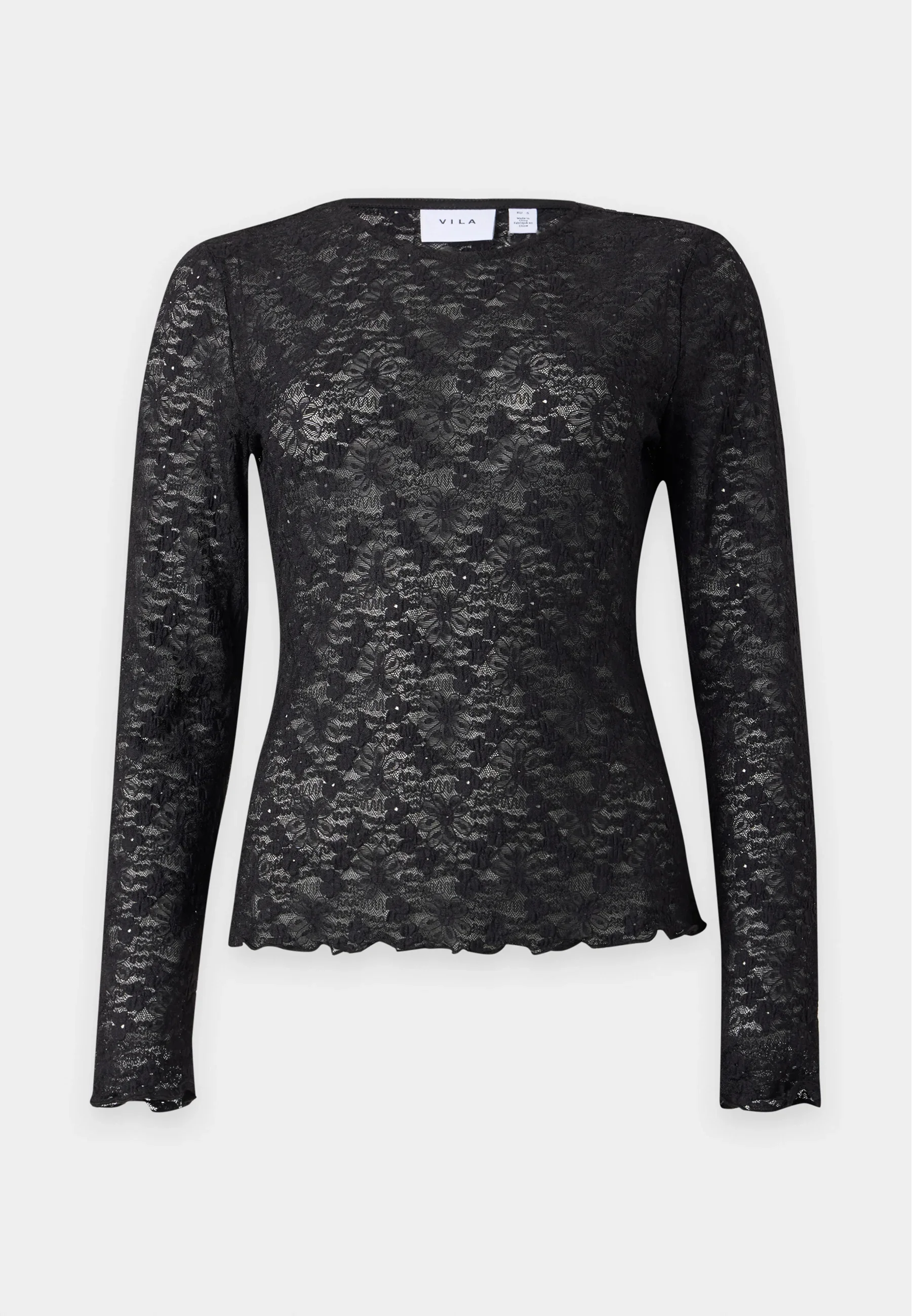 Top - FAY O-NECK LS TOP - VILA - Image 3